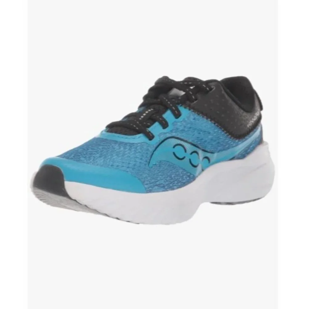 Saucony NWOB Sz 5 Blue/Black Unisex-Child Kinvara 14 Lace to Toe Sneaker